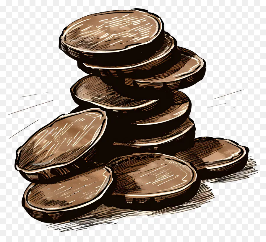 Monedas De Chocolate，Monedas PNG