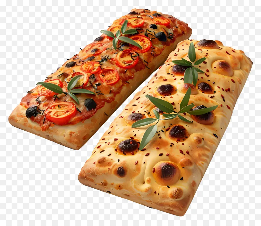 Pan Focaccia，Tomates PNG