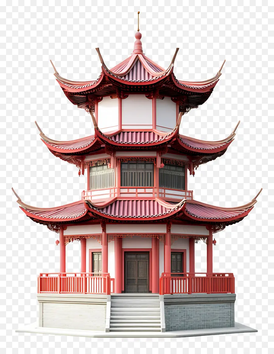 Templo Chino，Pagoda PNG