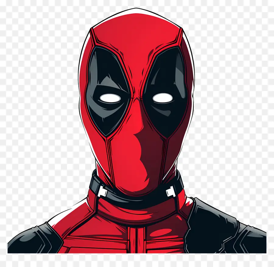 Cara De Deadpool De Dibujos Animados，Máscara De Superhéroe PNG