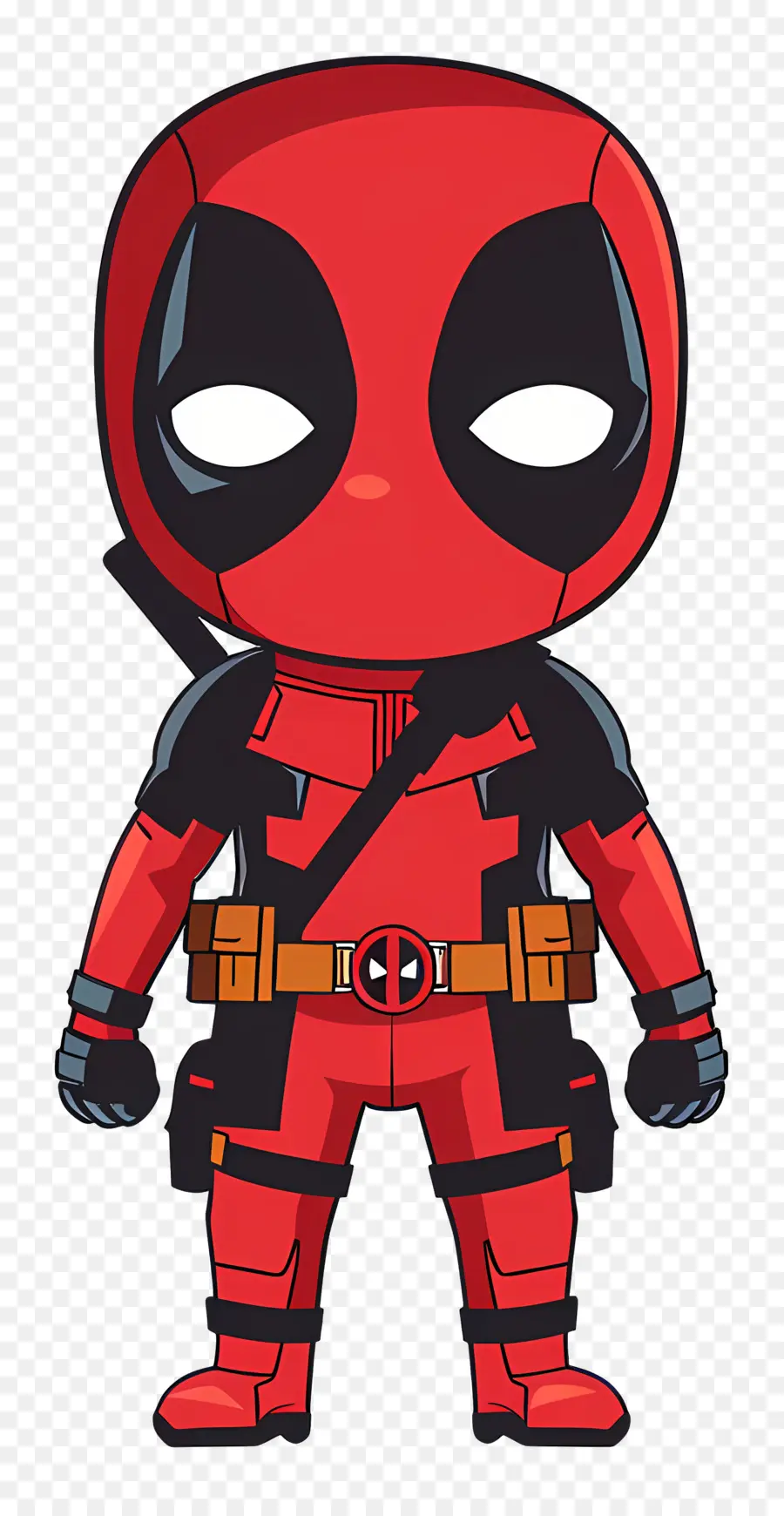 Lindo Deadpool，Superhéroe Rojo PNG