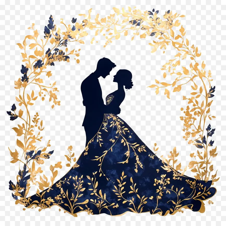 Silueta De Boda，Pareja Silueta PNG