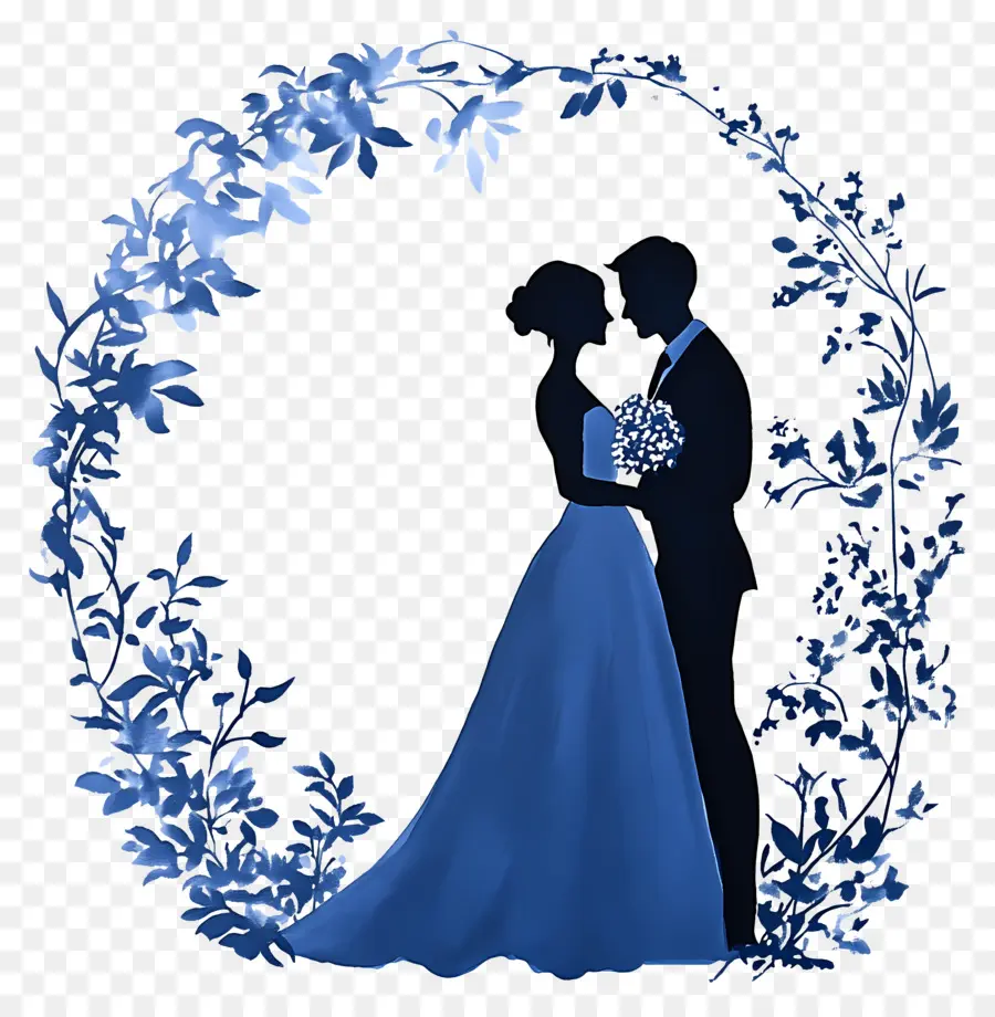 Silueta De Boda，Pareja Silueta PNG