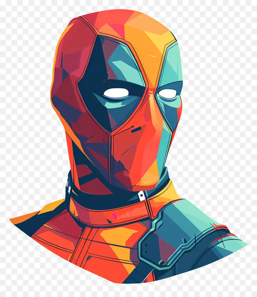 Cara De Deadpool De Dibujos Animados，Superhéroe PNG