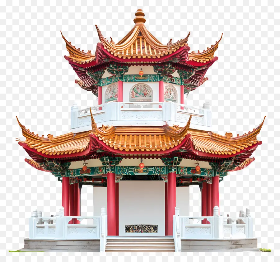 Templo Chino，Pagoda PNG