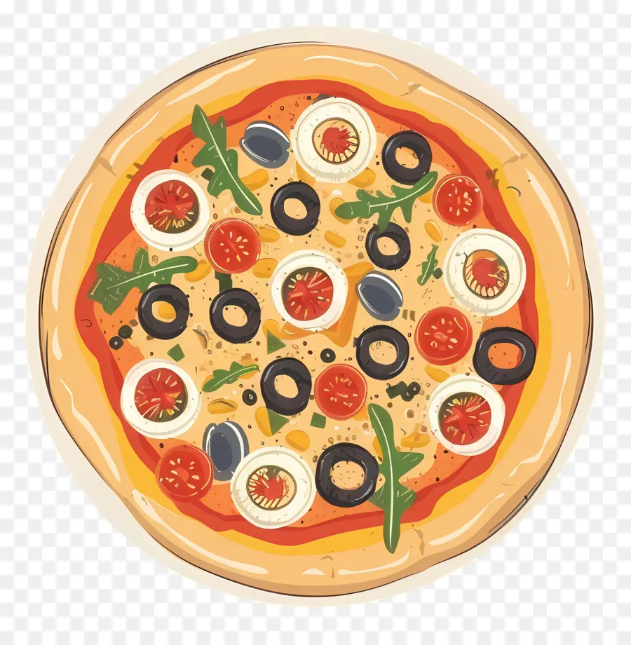 Pizza Griega，Pizza PNG