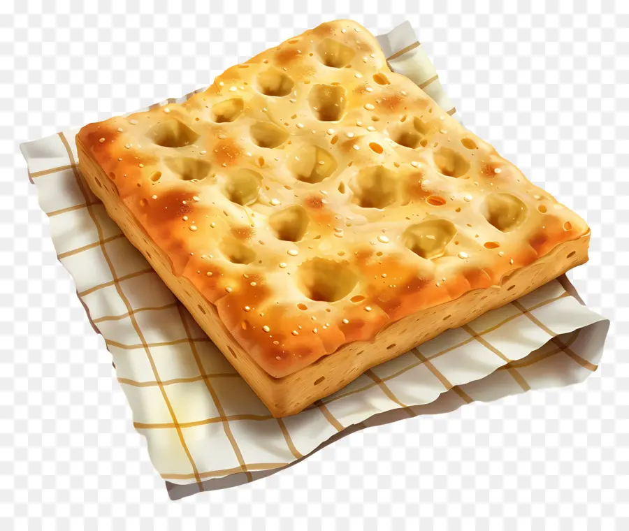 Pan Focaccia，Horneado PNG