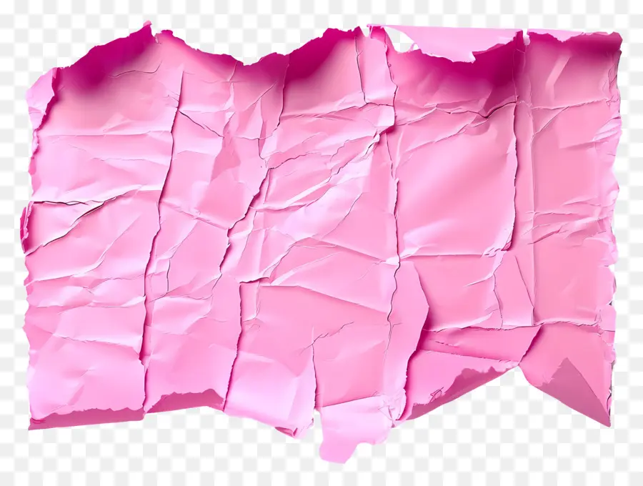 Papel Rasgado Rosa，Papel Arrugado PNG