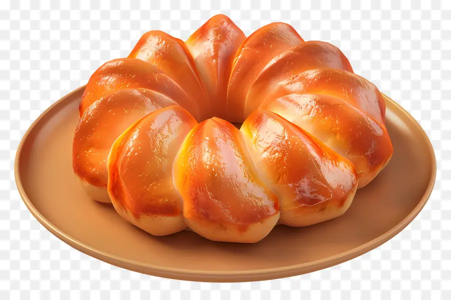 Pan Brioche，Pan Trenzado PNG