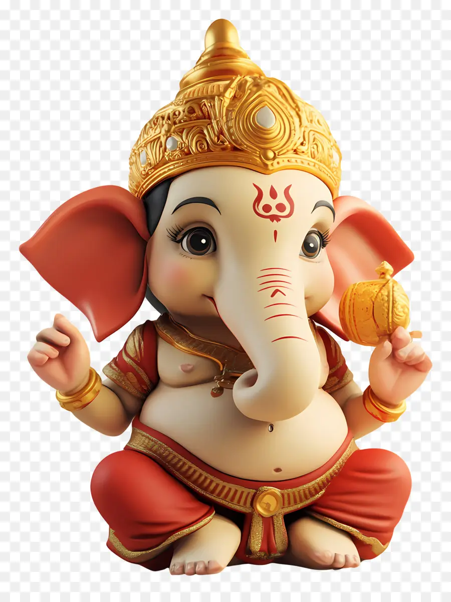 Ganpati，Deidad Elefante PNG