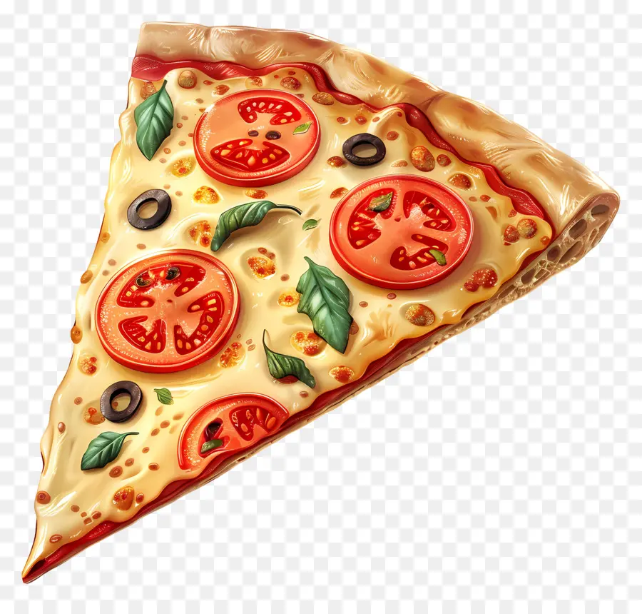 Rebanada De Pizza，Tomate PNG