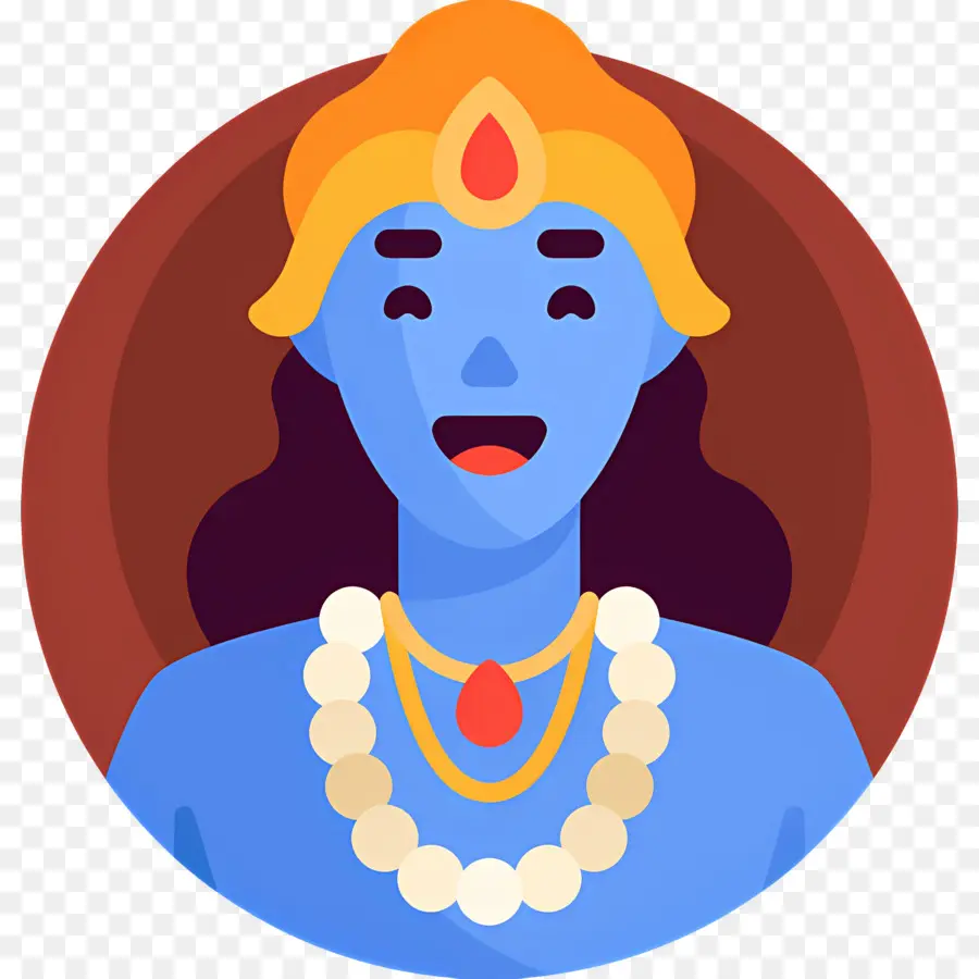 Krishna，Deidad Azul PNG