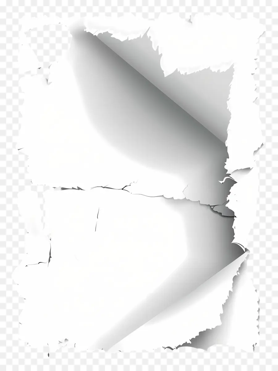 Papel Rasgado Blanco，Papel Blanco Rasgado PNG