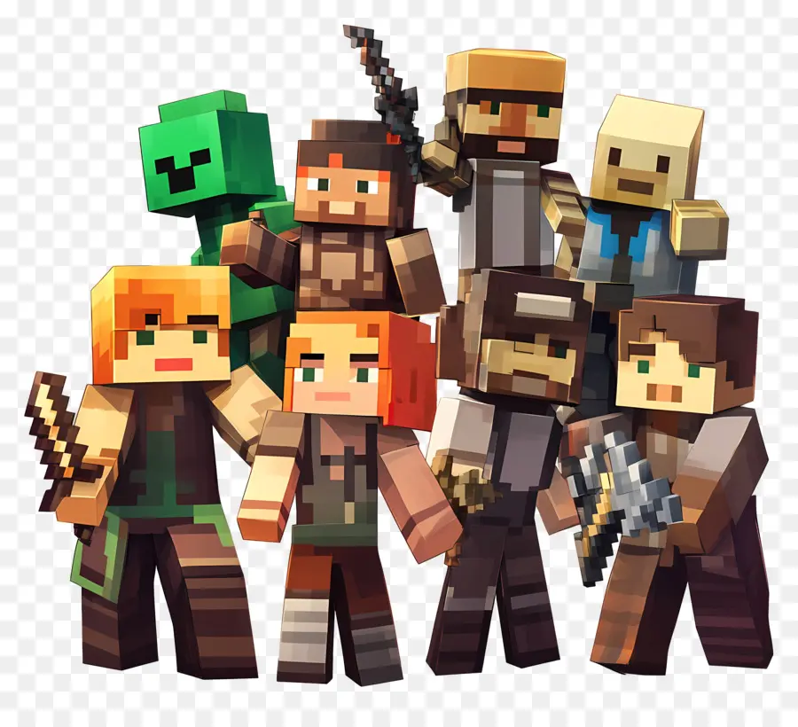 Minecraft，Personajes De Minecraft PNG