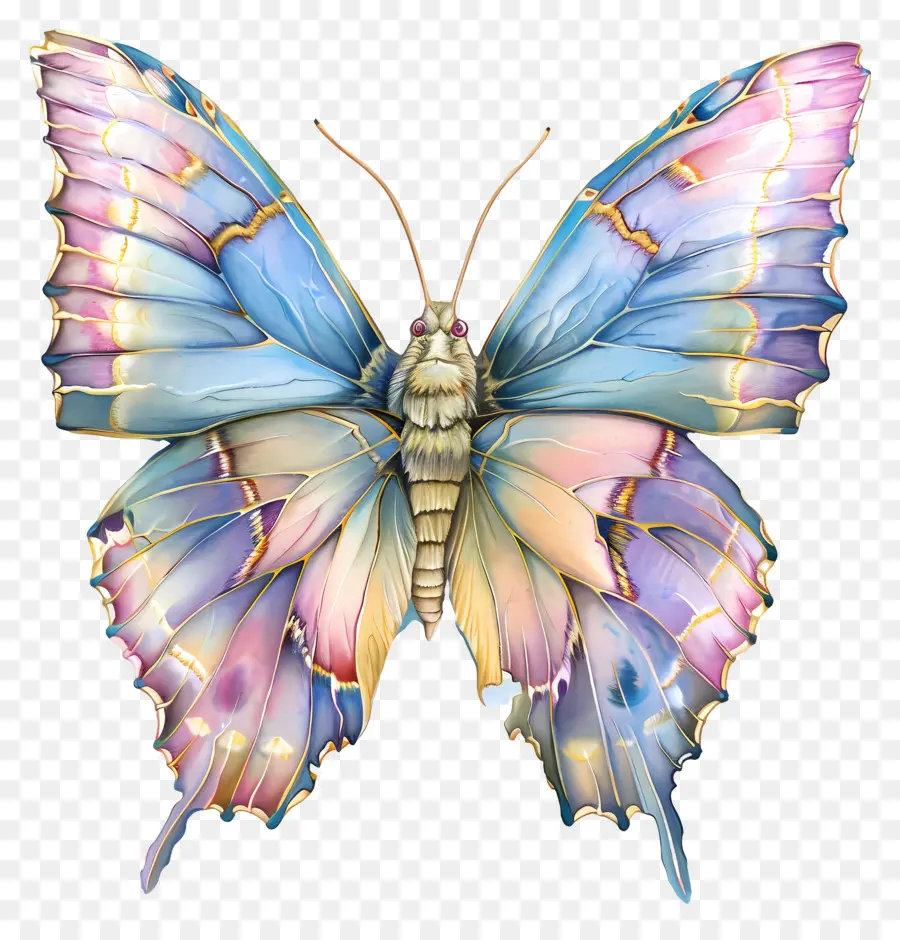 Mariposa Pastel，Mariposa Colorida PNG