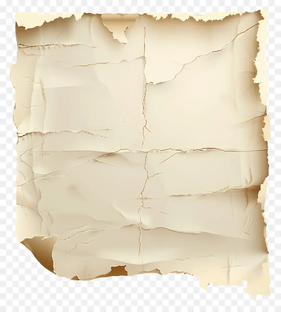 Papel Rasgado Vintage，Papel Viejo Arrugado PNG