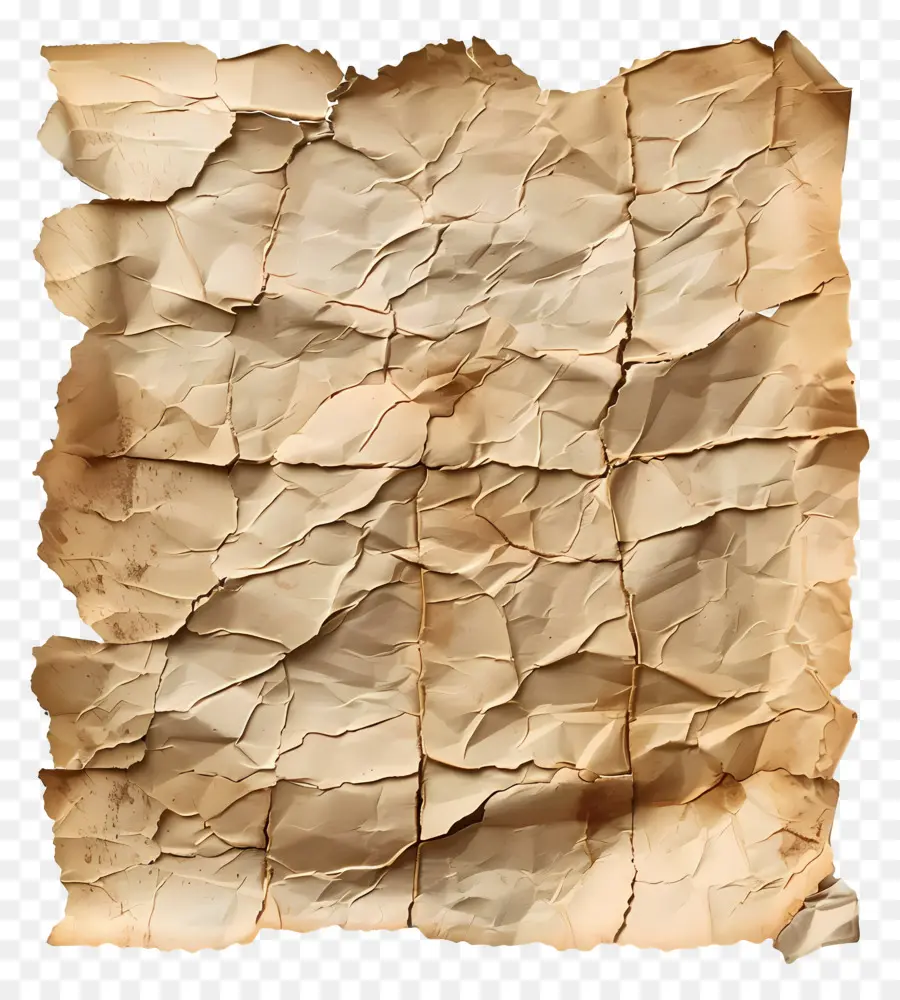 Papel Rasgado Vintage，Papel Viejo Arrugado PNG