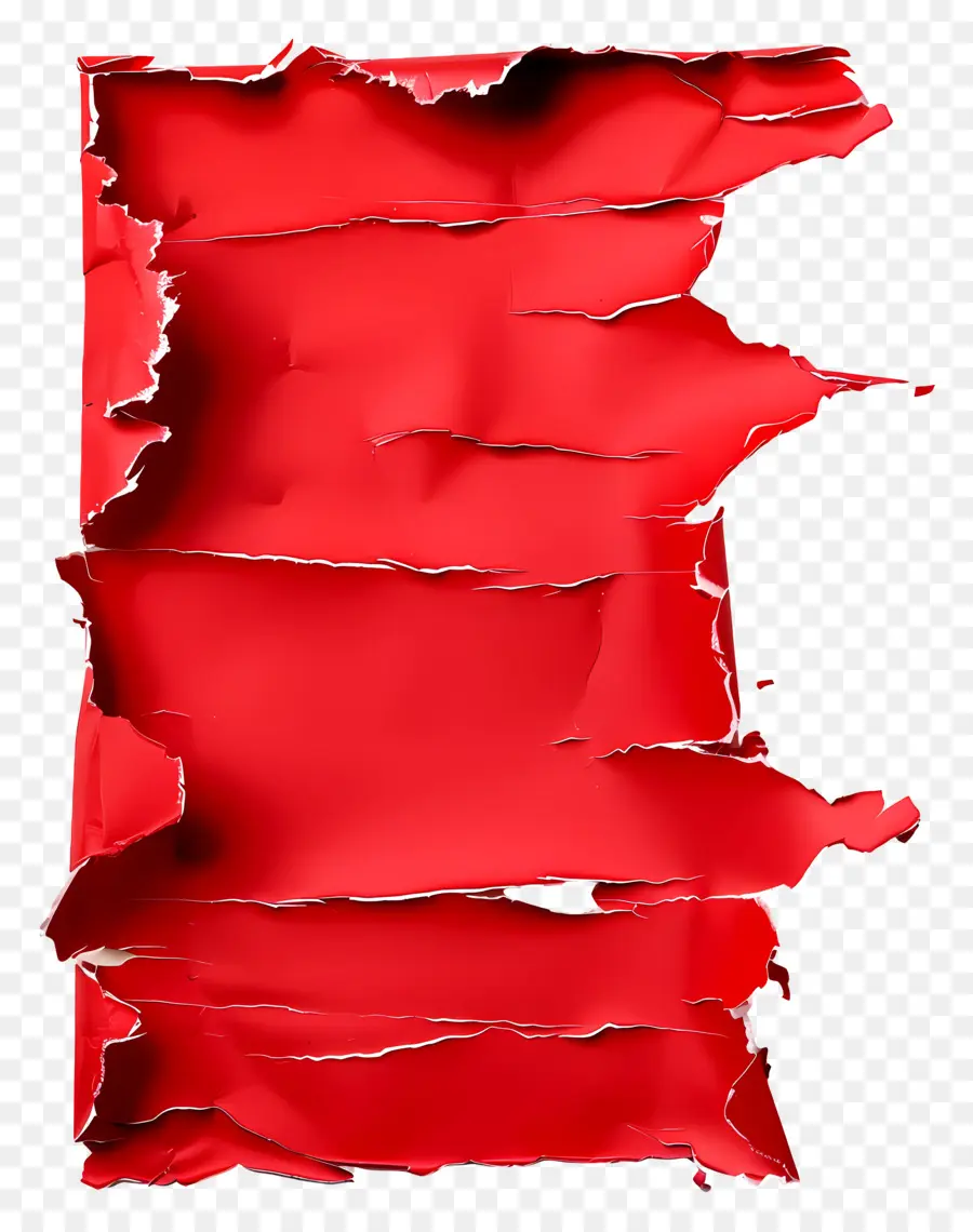 Papel Rasgado Rojo，Papel Rojo Rasgado PNG