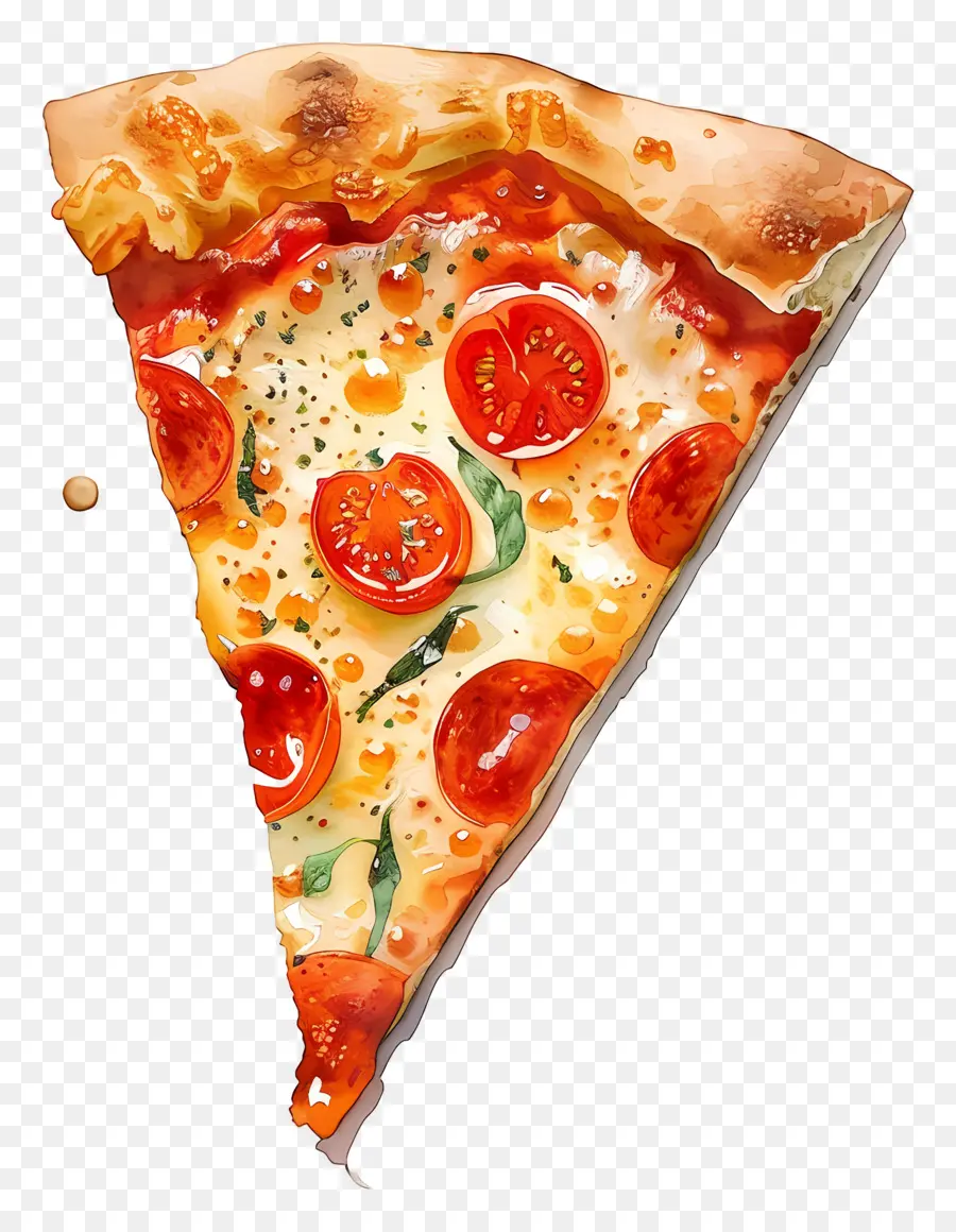 Rebanada De Pizza，Tomate PNG