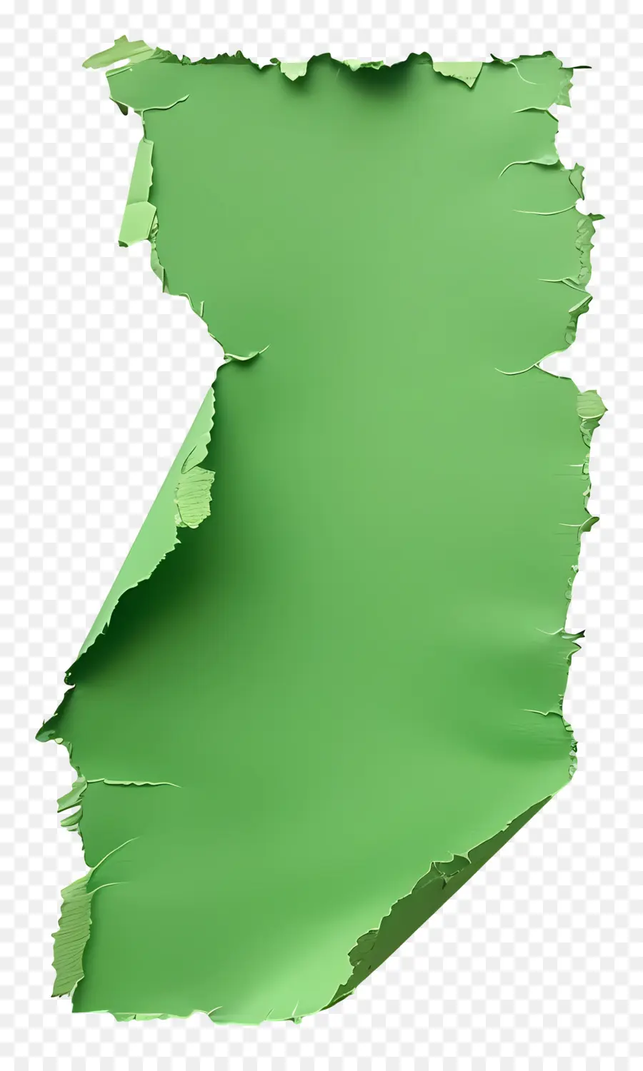 Papel Rasgado Verde，Rasgado PNG