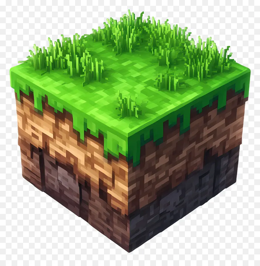 Minecraft，Bloque De Hierba De Minecraft PNG