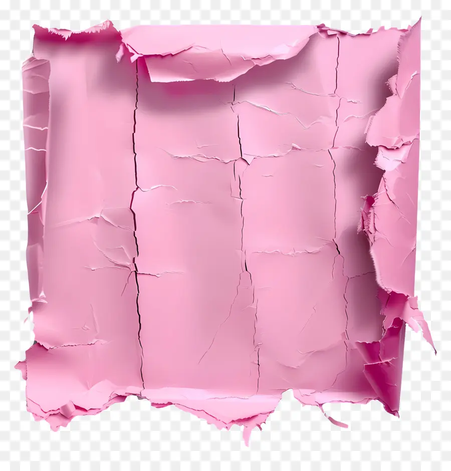 Papel Rasgado Rosa，Papel Arrugado PNG