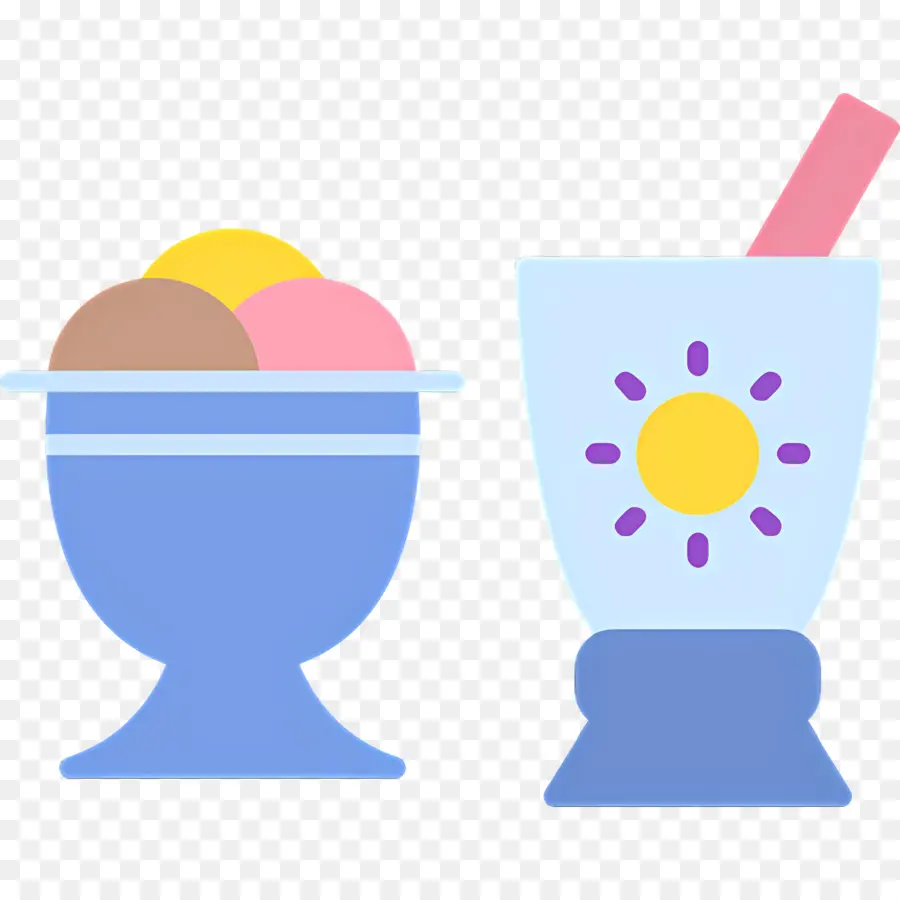 Helado De Helado，Helado Y Bebida PNG