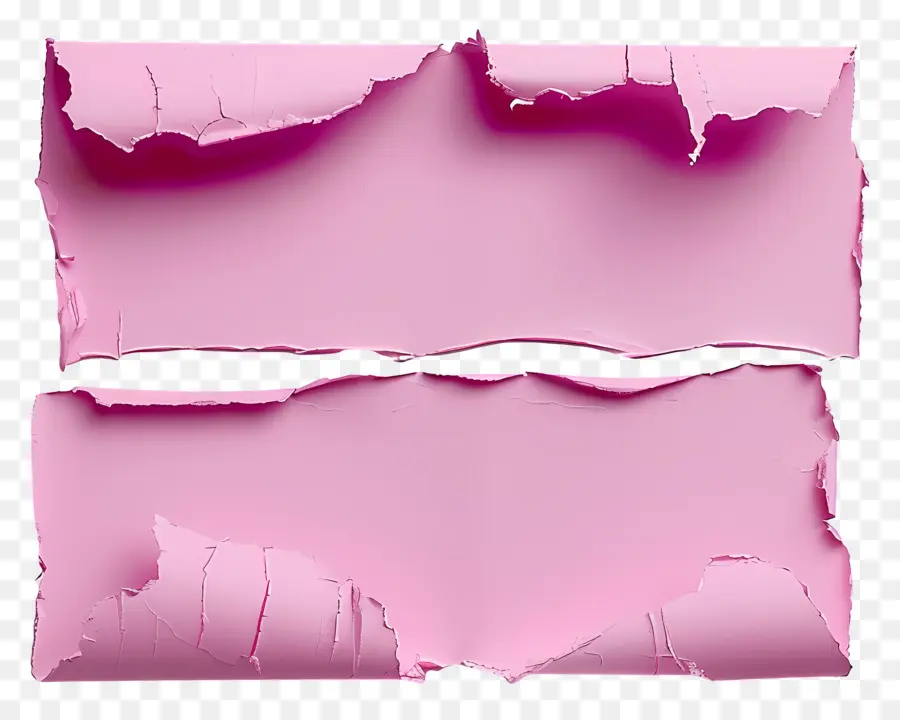 Papel Rasgado Rosa，Papel Rasgado PNG