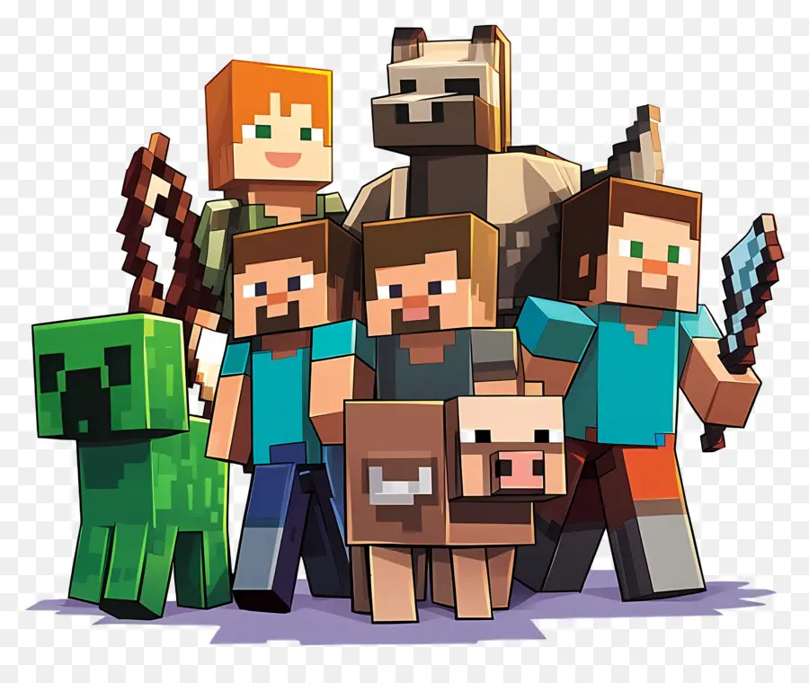 Minecraft，Personajes De Minecraft PNG