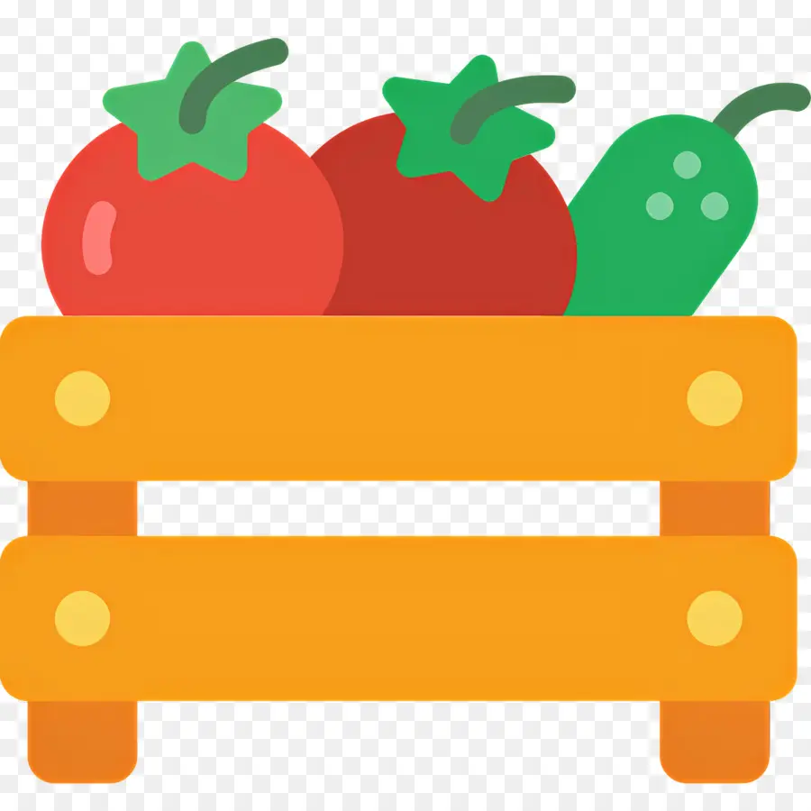 Caja De Cosecha，Verduras En Caja PNG