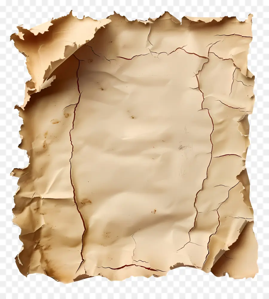 Papel Viejo Rasgado，Papel Arrugado PNG