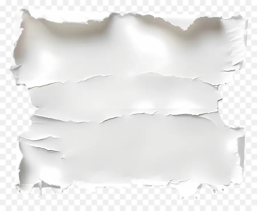 Papel Rasgado Blanco，Papel Viejo PNG