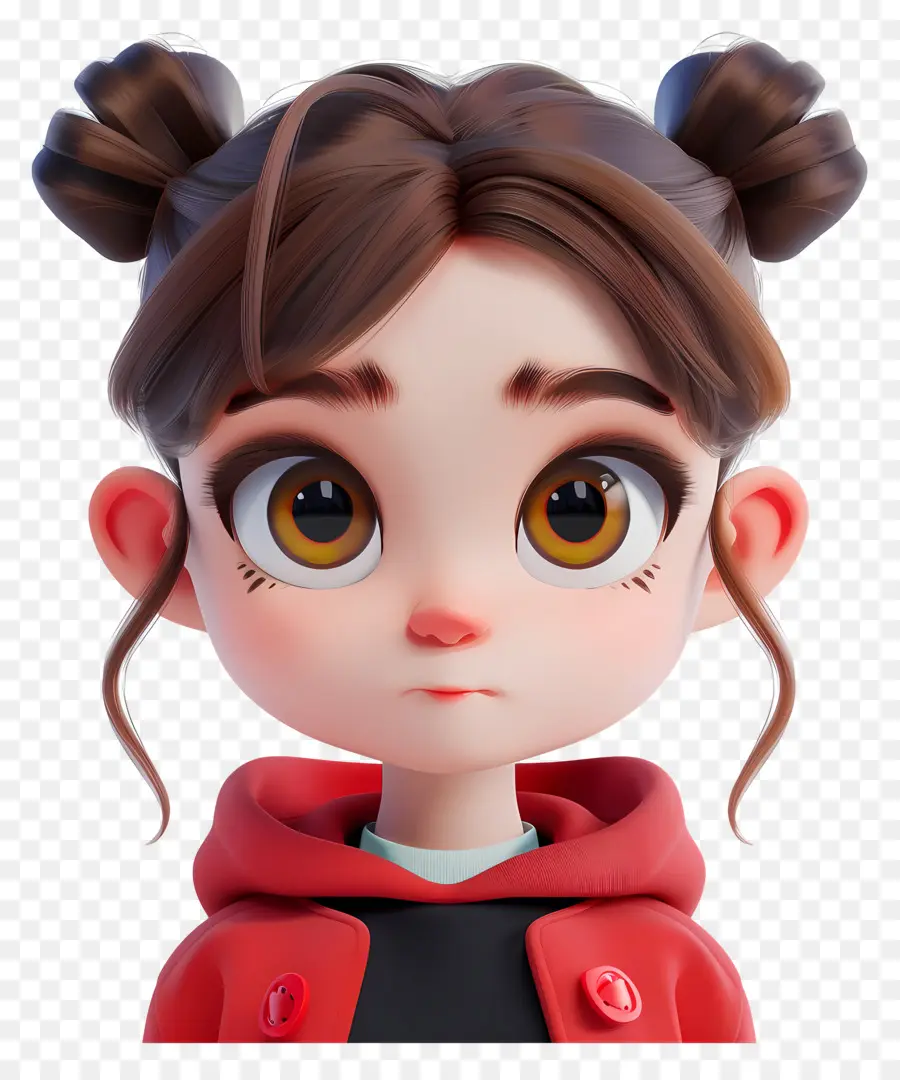 Avatar De Niña 3d，Chica PNG