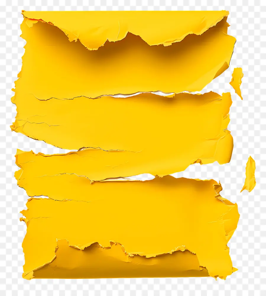 Papel Rasgado Amarillo，Papel Rasgado PNG