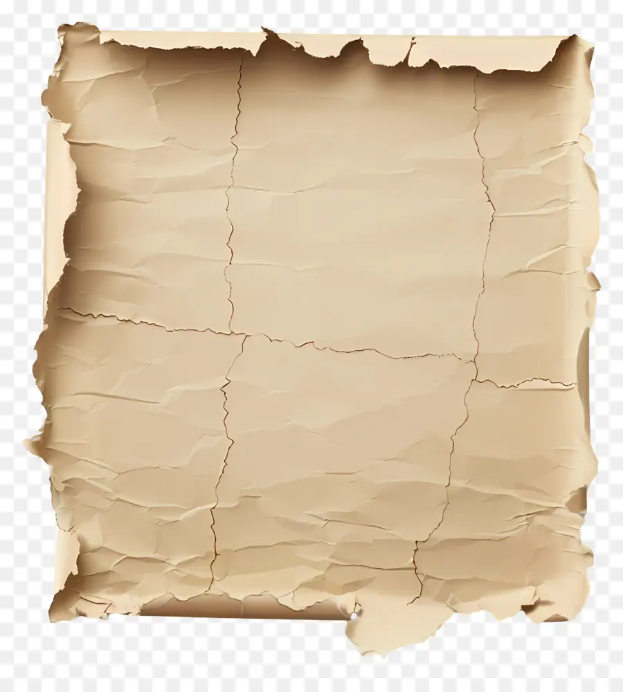 Papel Rasgado Vintage，Papel Viejo Arrugado PNG