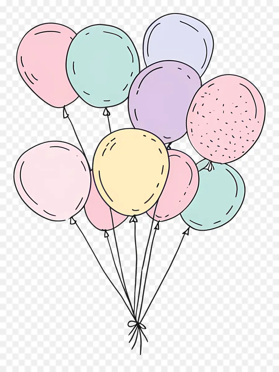 Globos Pastel，Globos PNG