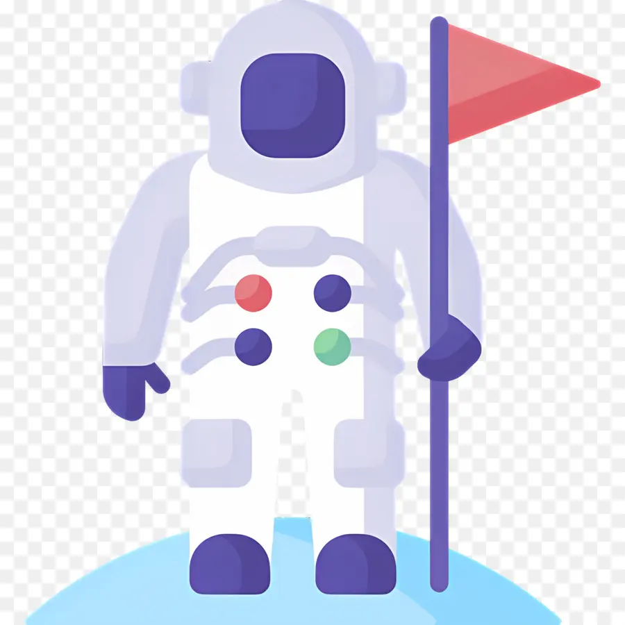 Astronauta，Astronauta Con Bandera PNG