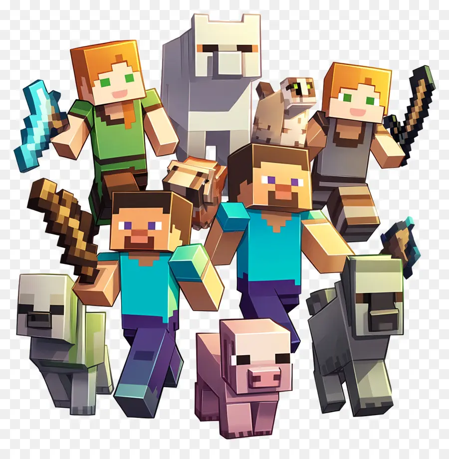 Minecraft，Personajes De Minecraft PNG