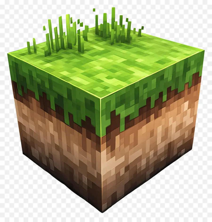 Minecraft，Bloque De Hierba De Minecraft PNG