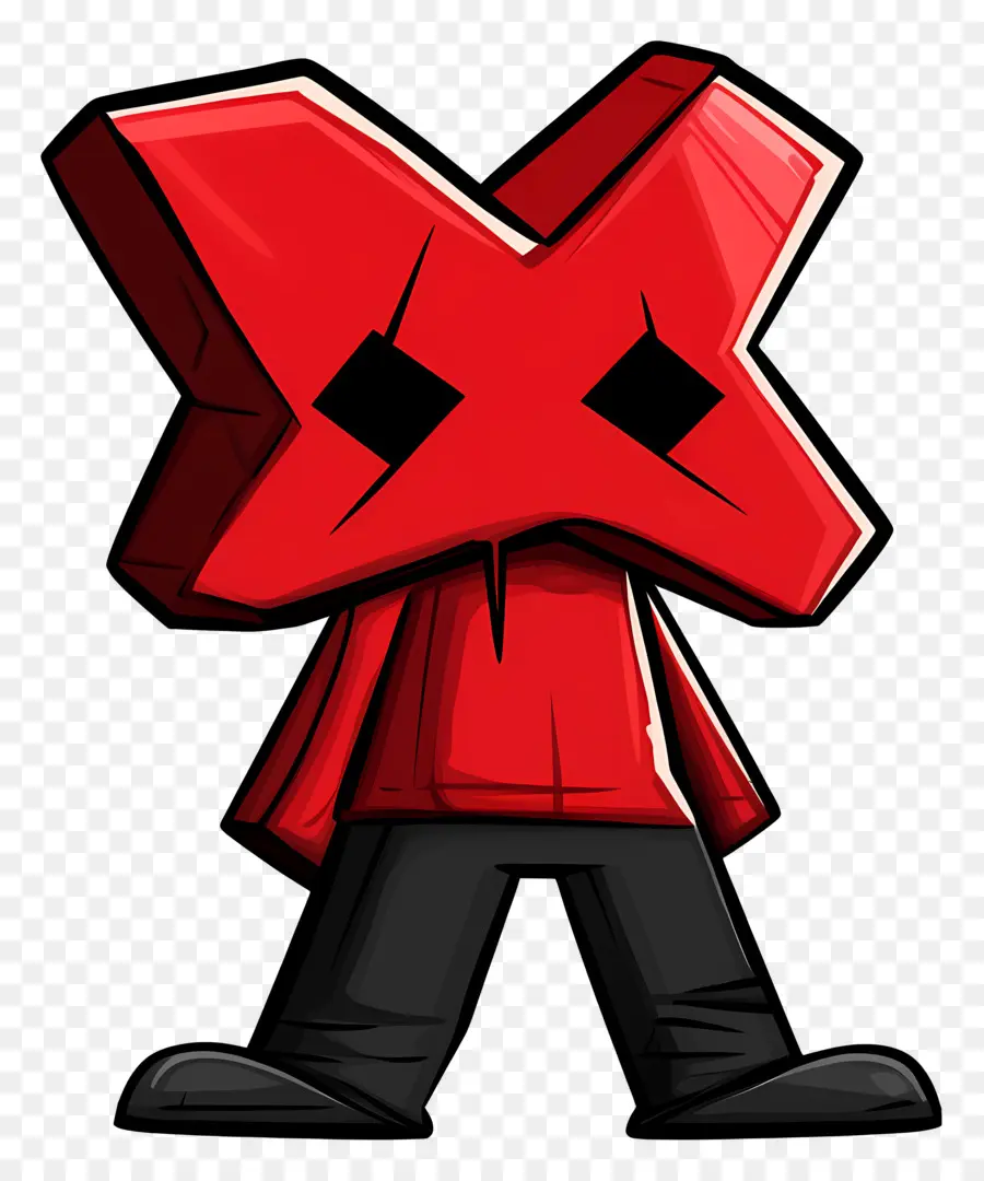 X Roja，Carácter X Rojo PNG