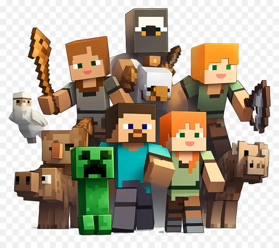 Minecraft，Personajes De Minecraft PNG