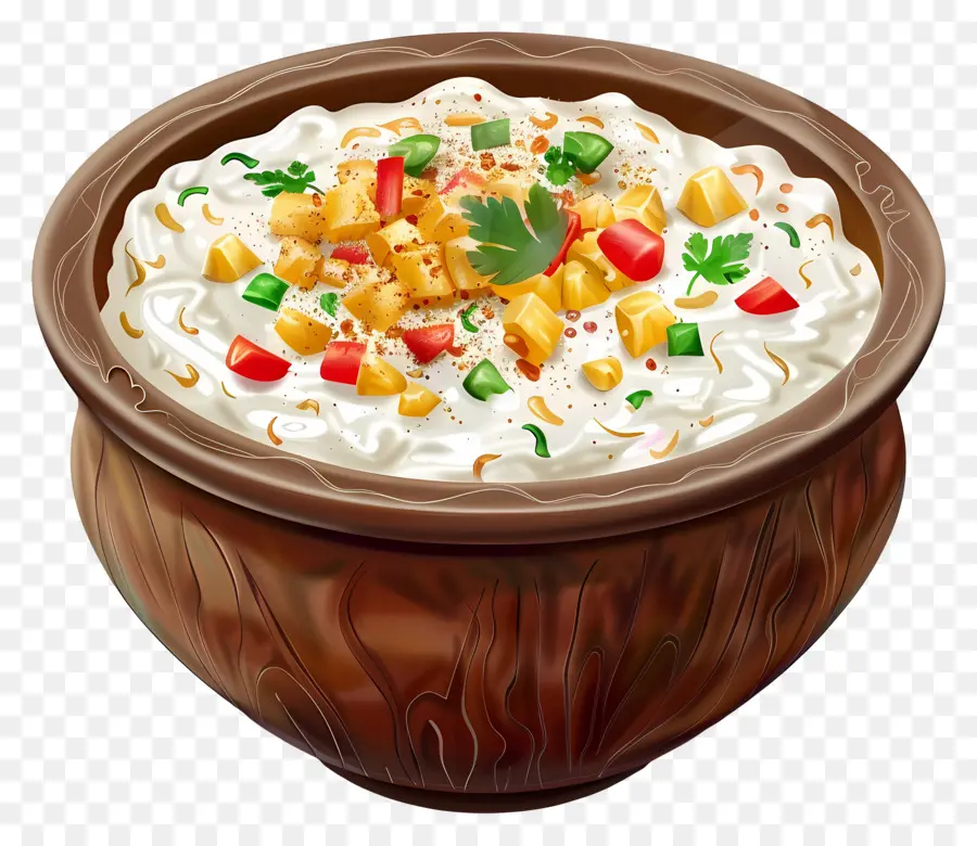 Boondi Raita Raita，Tazón De Ensalada PNG