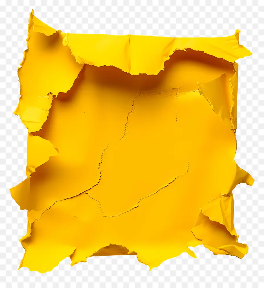 Papel Rasgado Amarillo，Papel Rasgado PNG