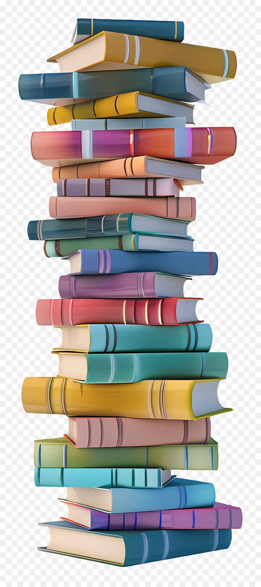 Pila De Libros 3d，Pila De Libros PNG