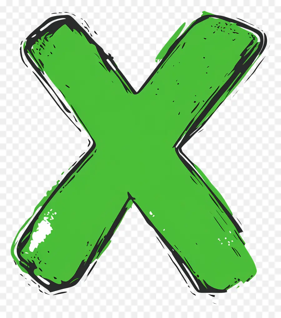 Verde X，Marca PNG