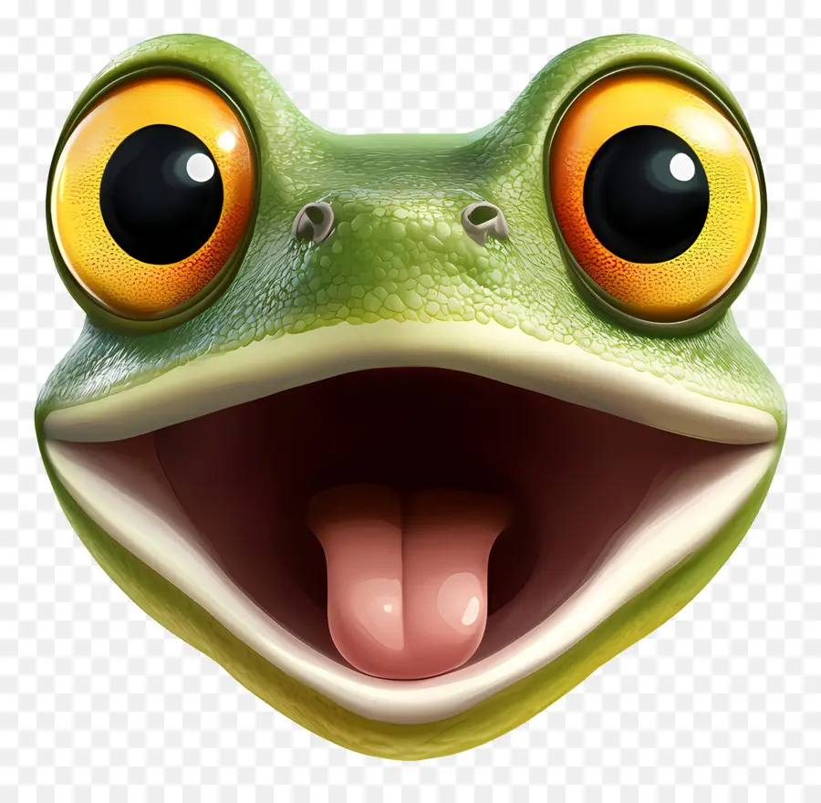 Emoji De Rana，Cara De Rana PNG