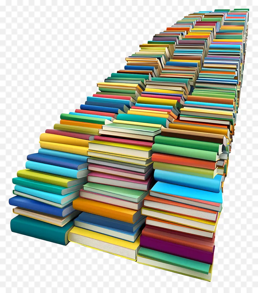 Pila De Libros 3d，Pila De Libros PNG