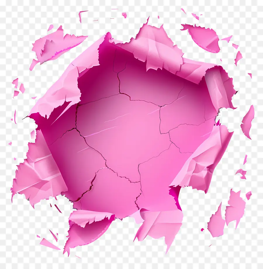 Papel Rasgado Rosa，Papel Rasgado PNG