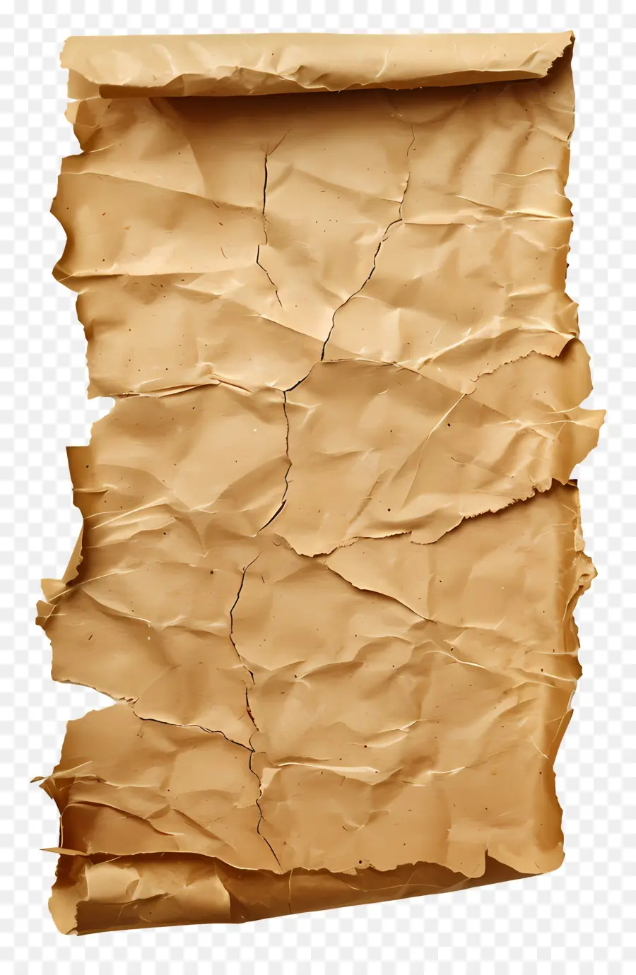 Papel Rasgado Marrón，Papel Arrugado PNG