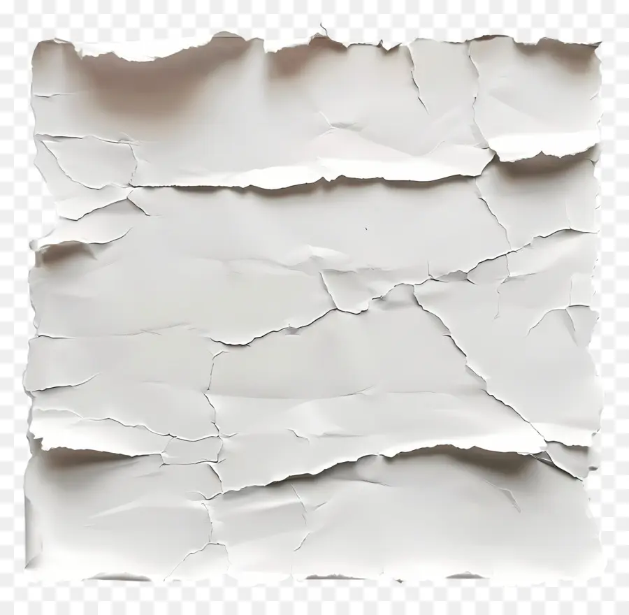 Papel Rasgado Blanco，Papel Viejo PNG